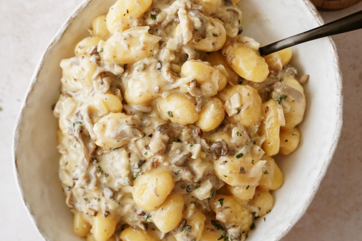 Creamy Truffle Mushroom Gnocchi