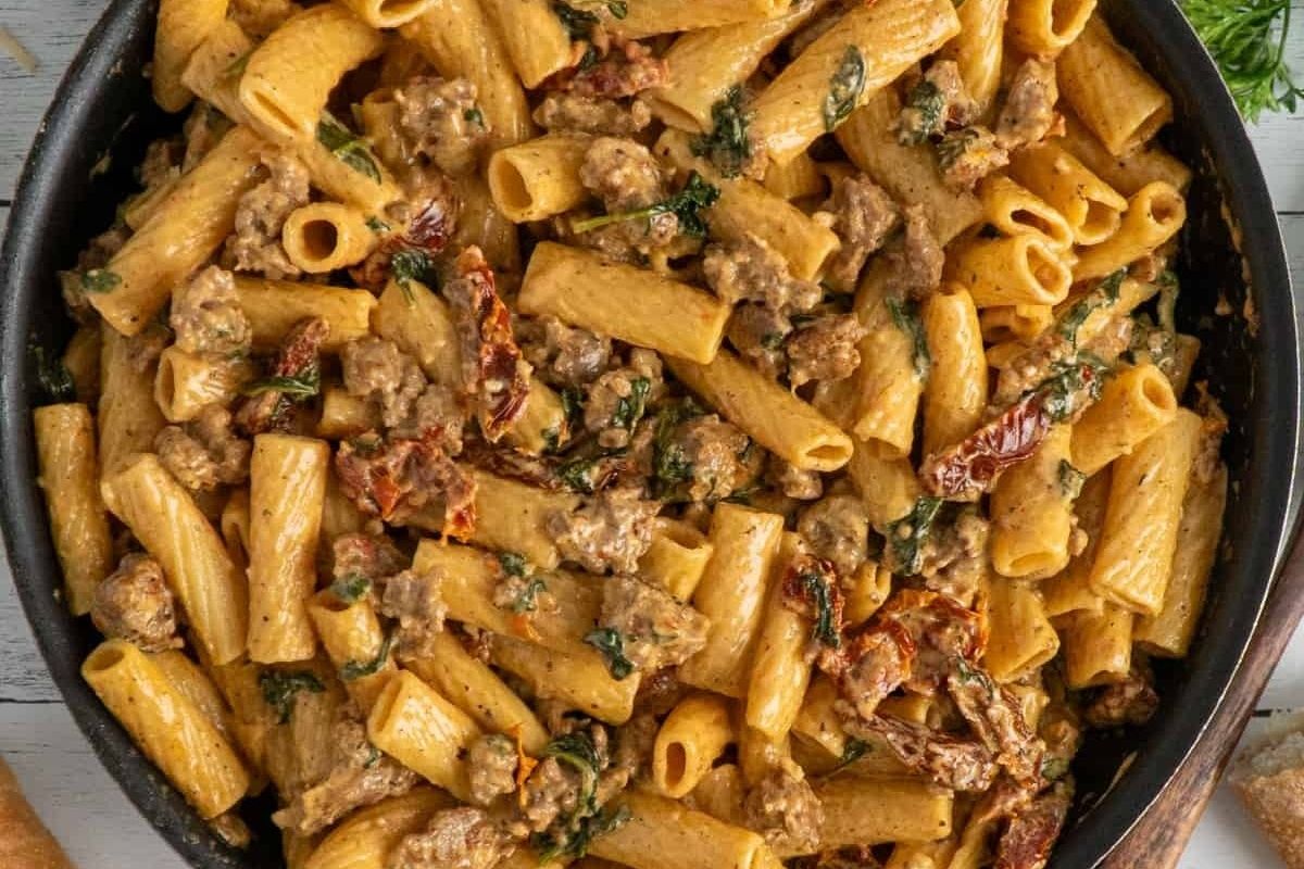 Creamy Tuscan Sausage Pasta