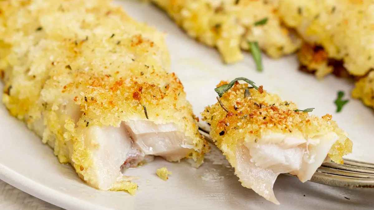 Crispy Baked Perch. 