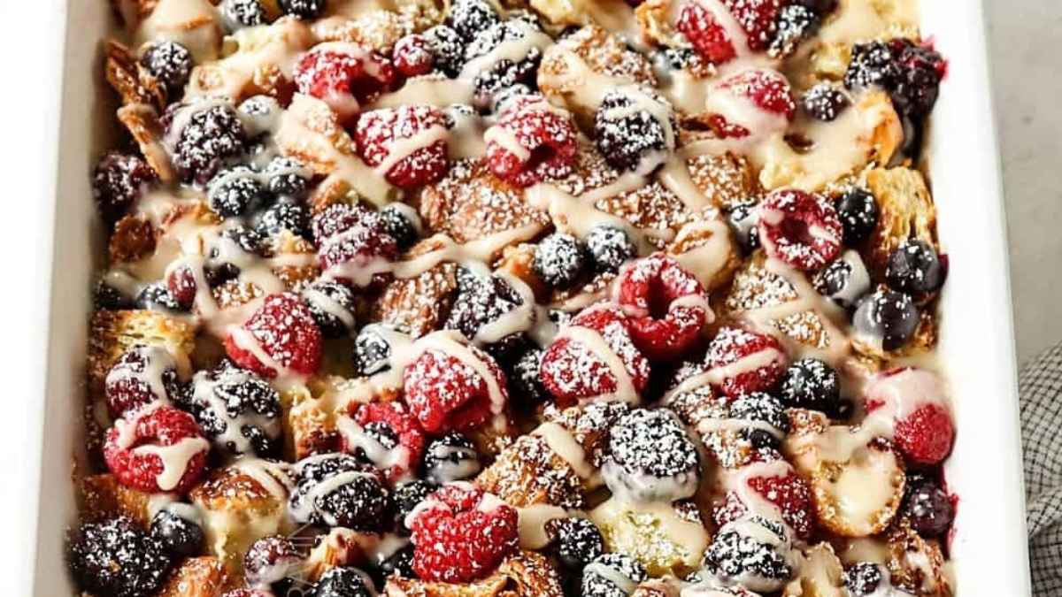 Croissant Breakfast Casserole.