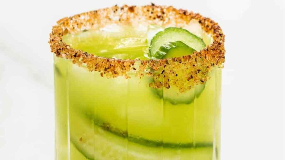Cucumber Margarita. 