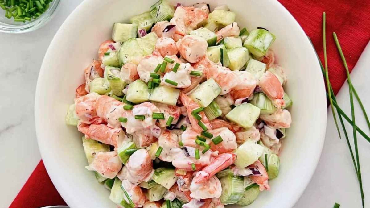 Cucumber Shrimp Salad.