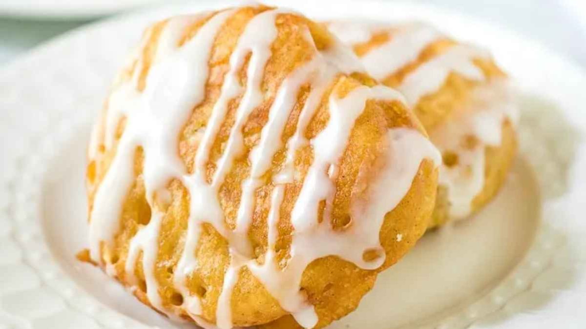 Delicious Fresh Peach Fritters.