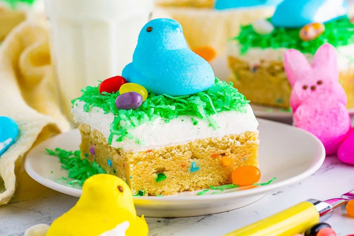 Easter Cookie Bars Coconut Frosted Sugar Cookie Bars