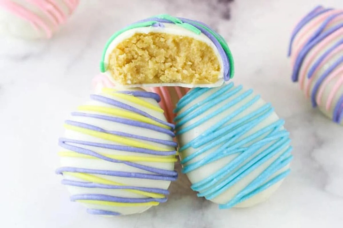 Easter Egg Oreo Cookie Balls. 