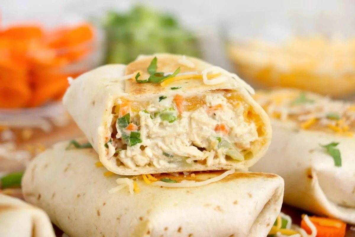 Easy Chicken Salad Snack Wraps.
