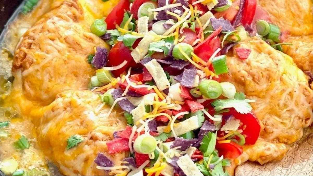 Easy Chicken Taco Bake.