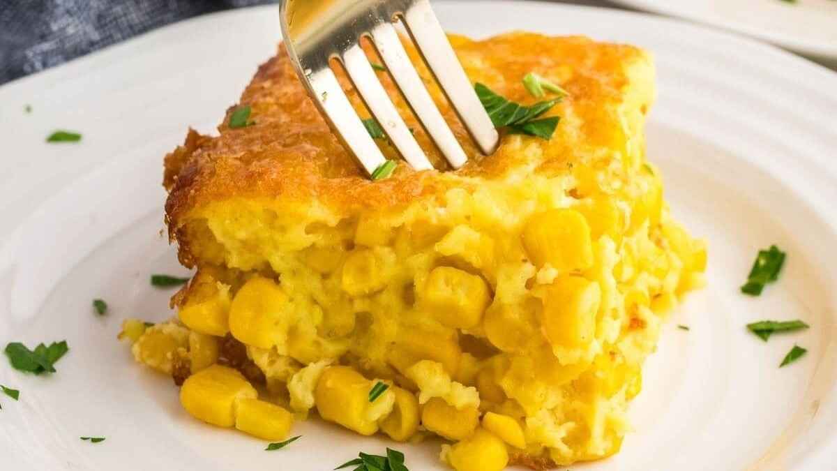 Easy Homemade Corn Pudding Recipe without Jiffy Mix. 
