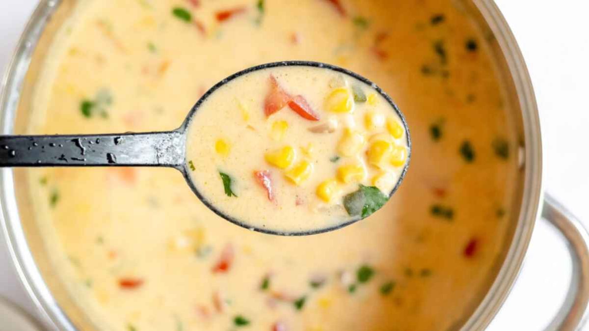 Easy Homemade Panera Corn Chowder Recipe. 