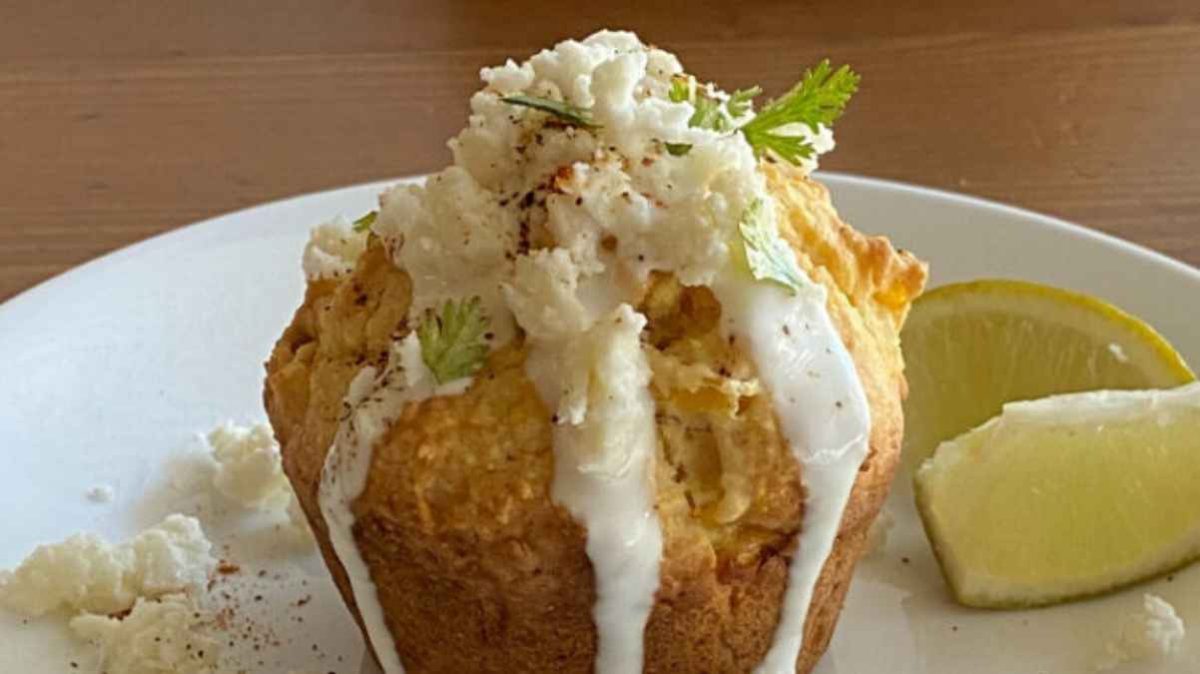 Easy Mexican Street Cornbread Muffins. 