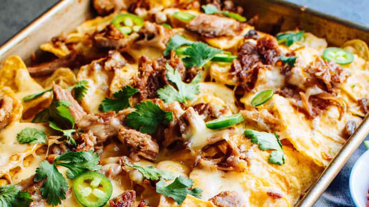Easy Pulled Pork Nachos (Ultra-Crispy!).