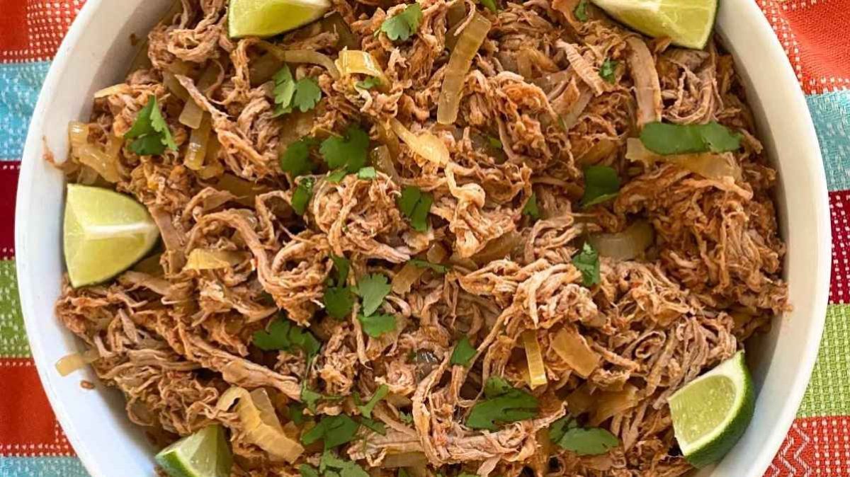 Easy Salsa Pork Tenderloin Carnitas (Slow Cooker).