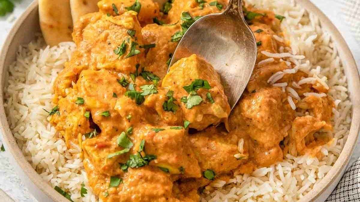 Easy Slow Cooker Butter Chicken.