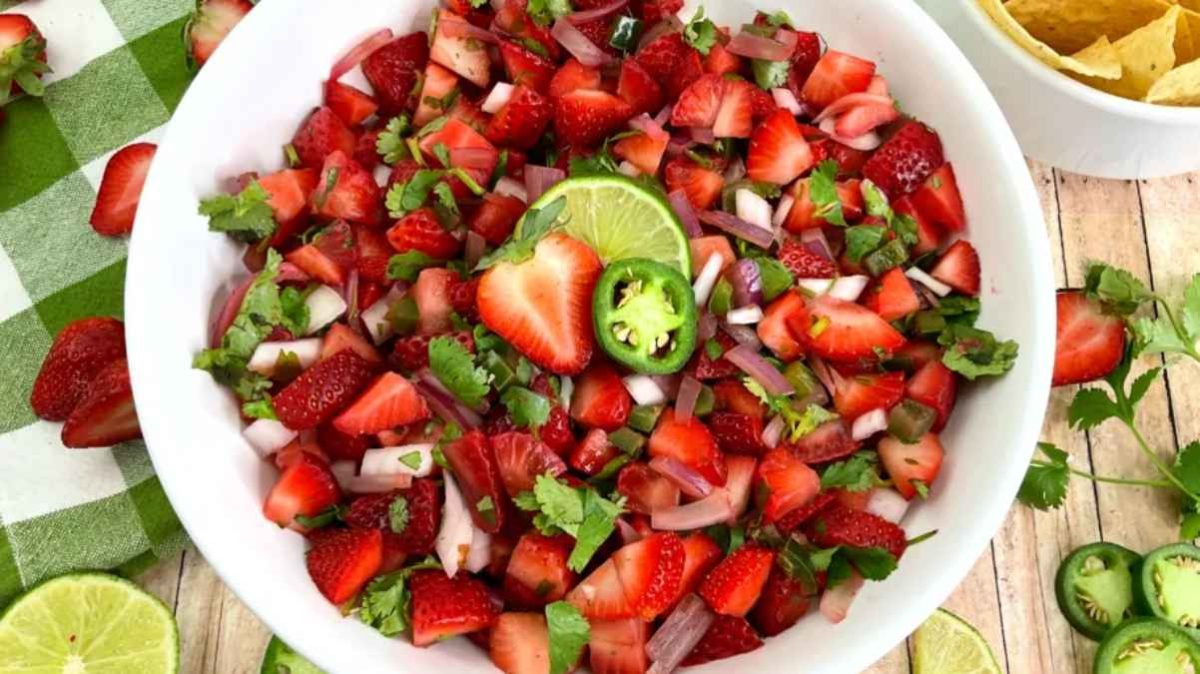 Easy Strawberry Salsa.