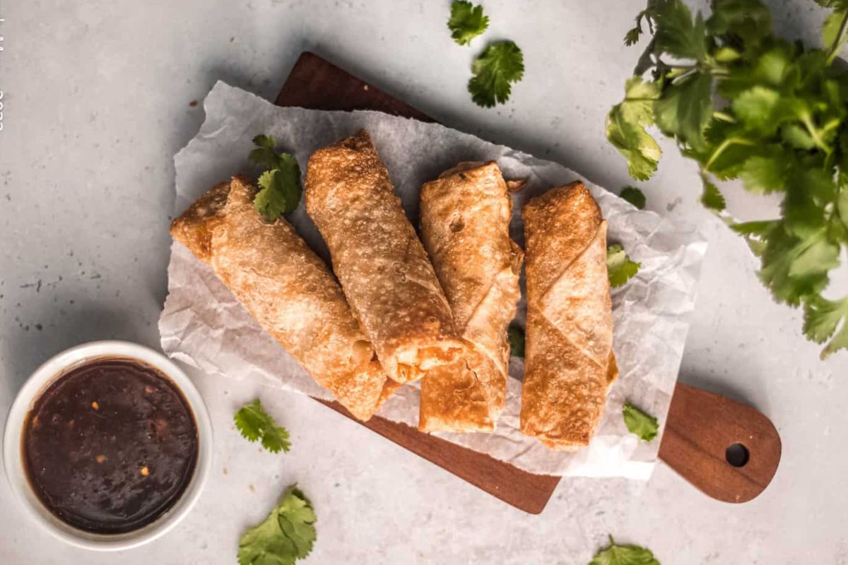Frozen Egg Rolls In The Air Fryer W Sweet Chili Sauce