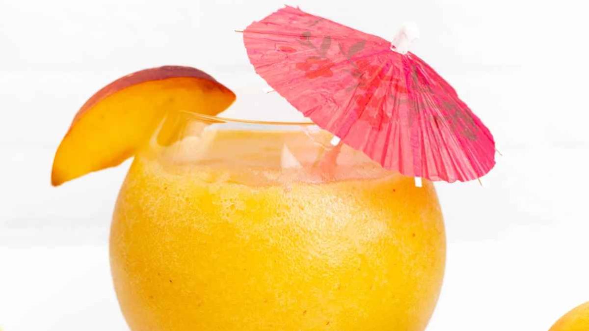 frozen peach daiquiri. 