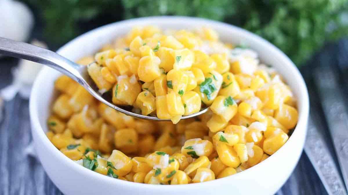 Garlic Butter Fried Corn. 