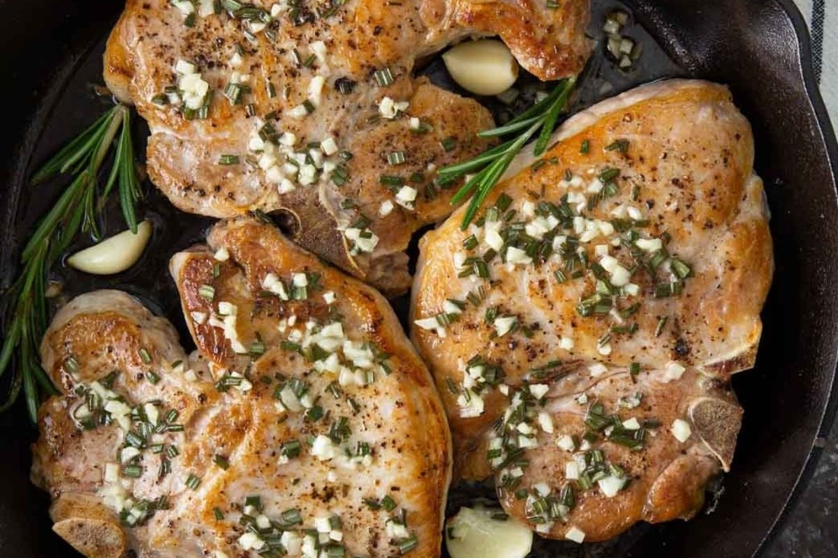 Garlic Rosemary Pork Chops