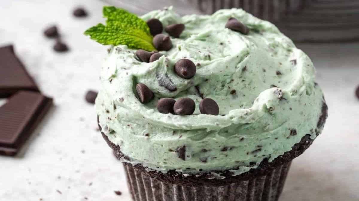 Gf Mint Chocolate Cupcakes.
