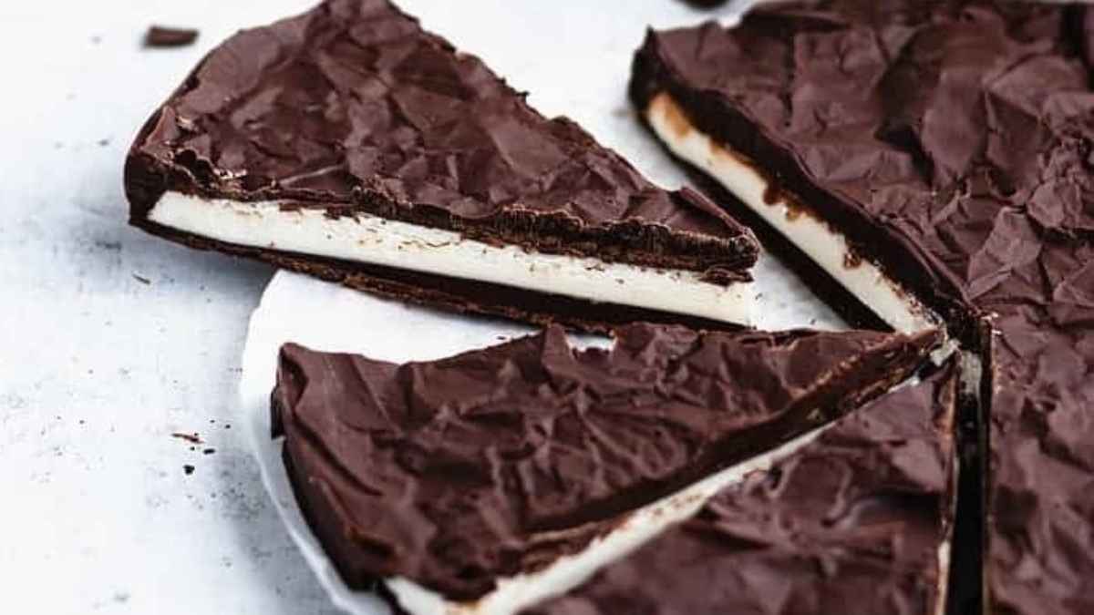 Giant Homemade Peppermint Patty. 