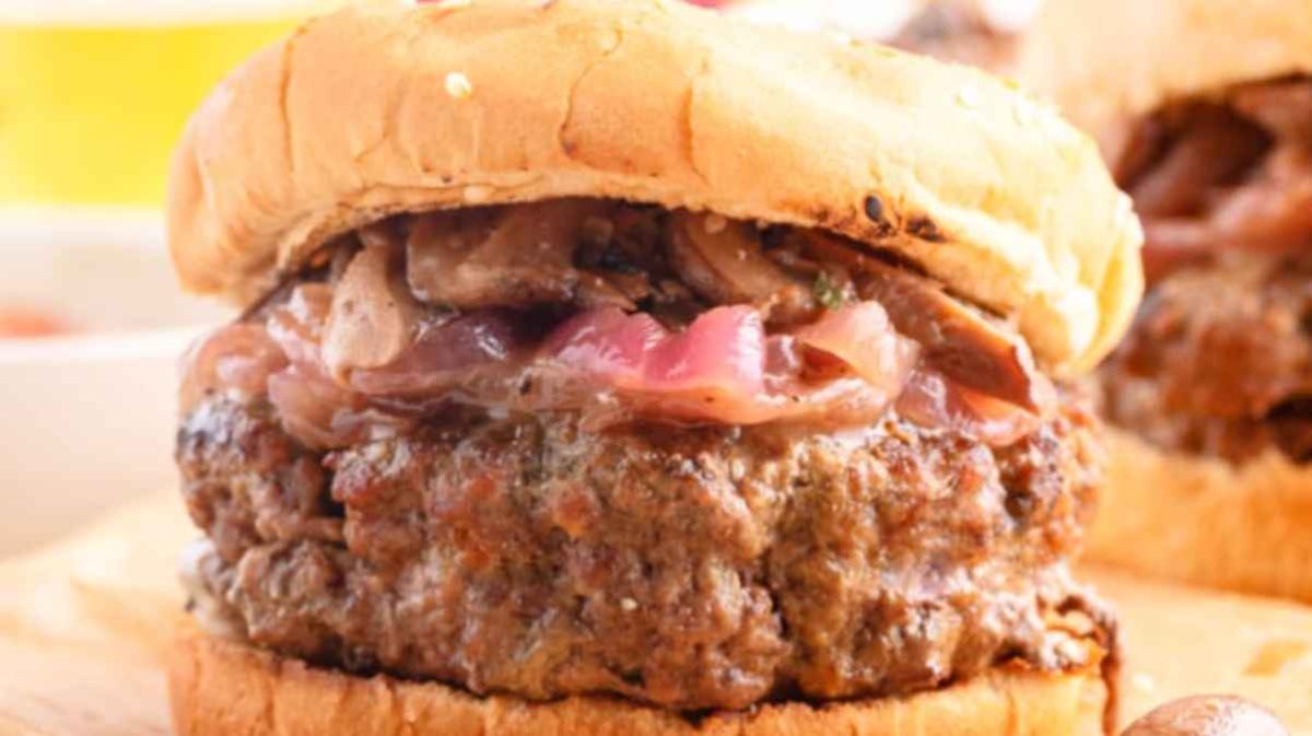 Gorgonzola Stuffed Burgers.