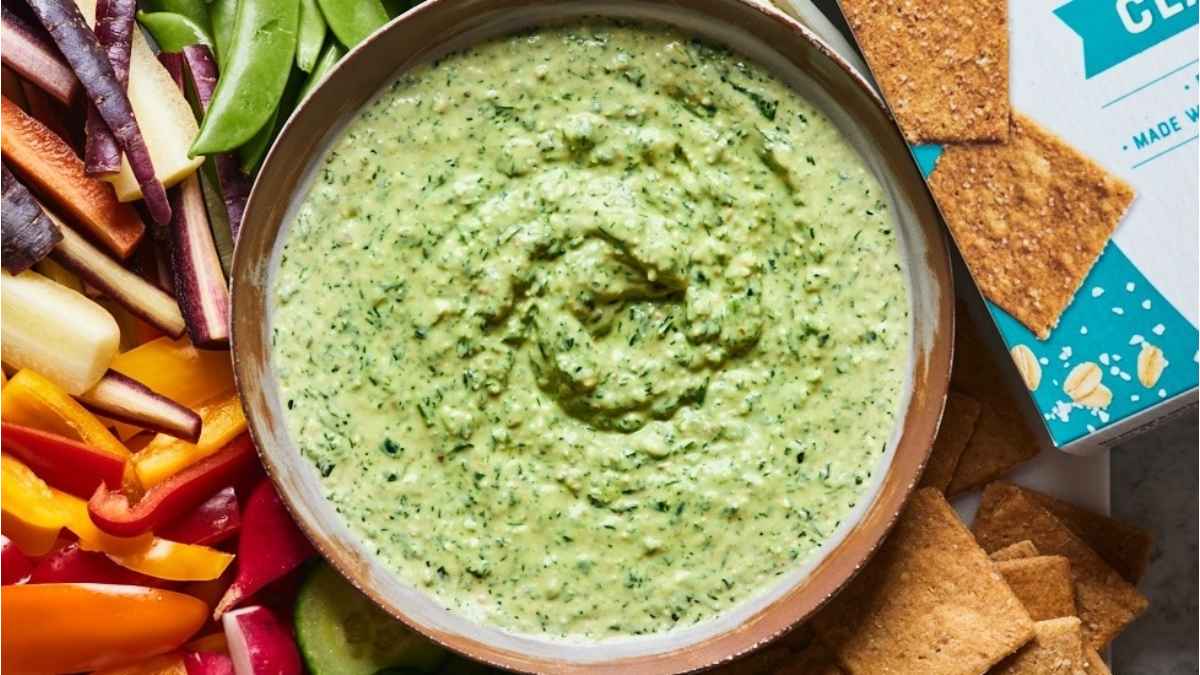Greek Green Goddess Dip.