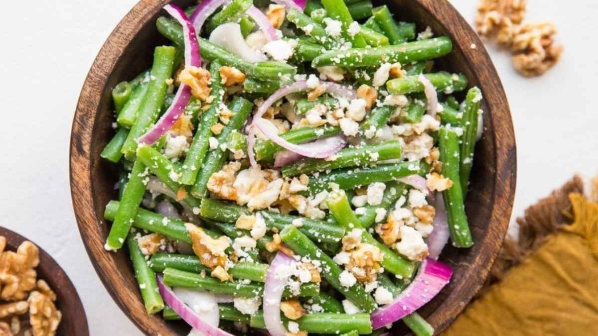 Green Bean Salad With Walnuts and Feta.