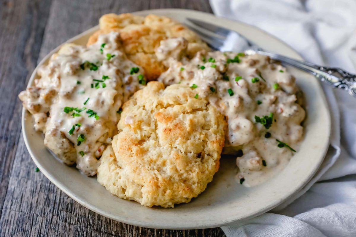 Homemade Biscuits And Gravy