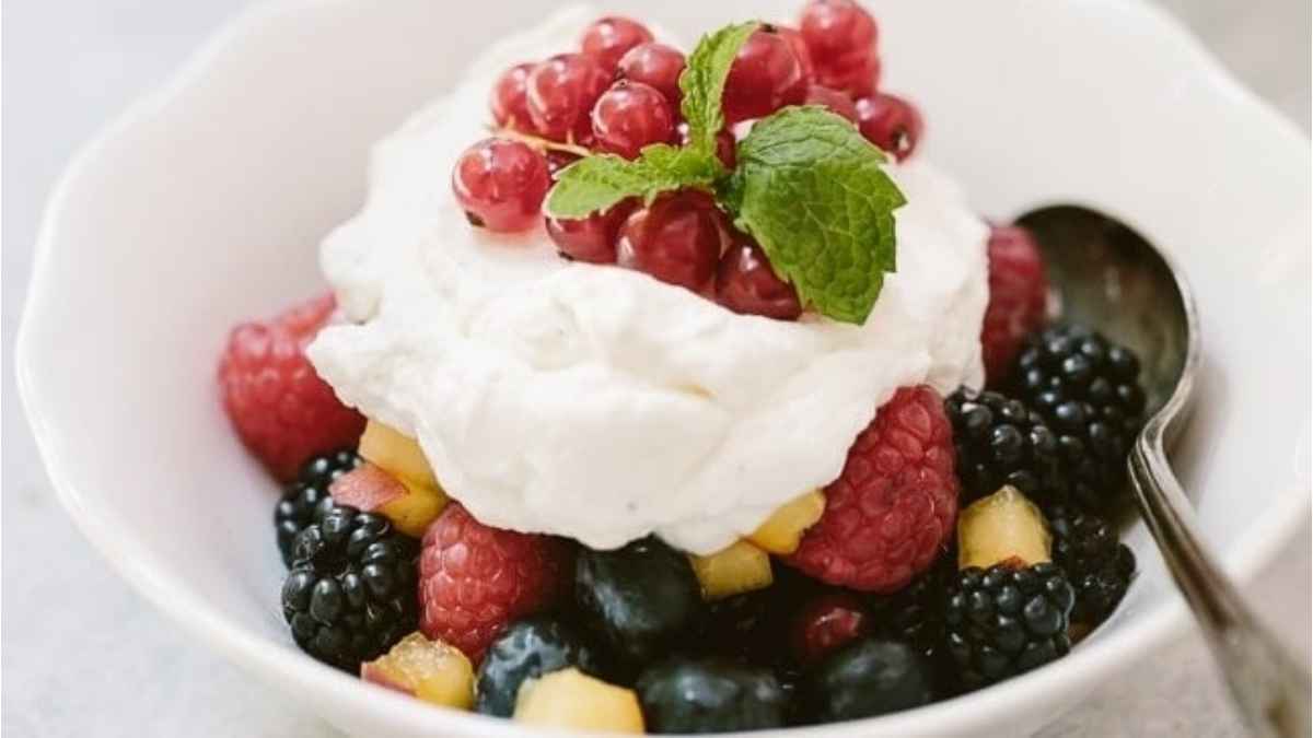 Homemade Maple Whipped Cream. 