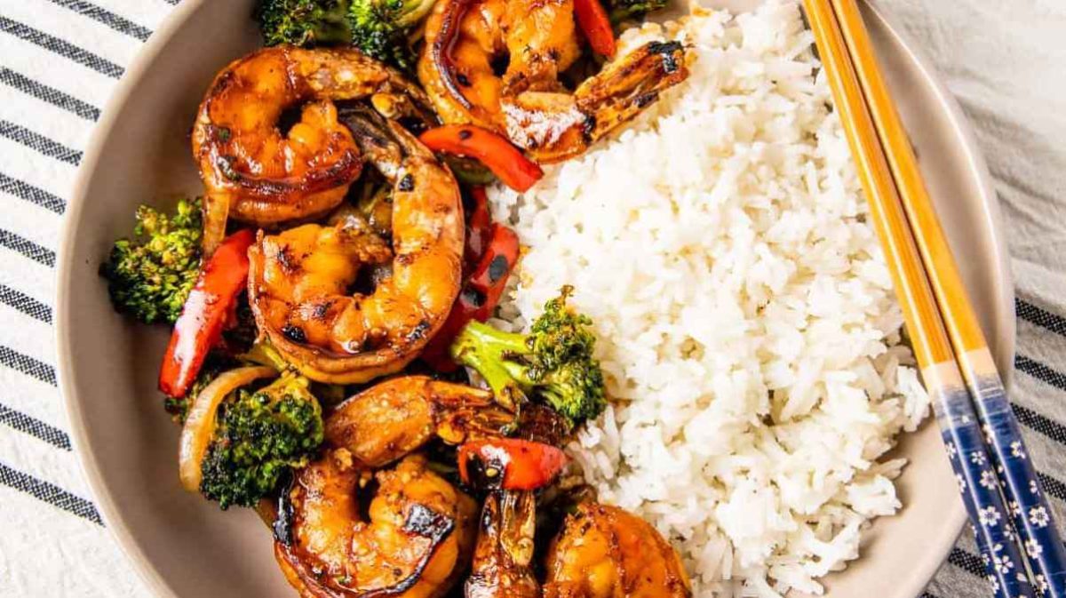 Honey Garlic Shrimp Stir Fry.