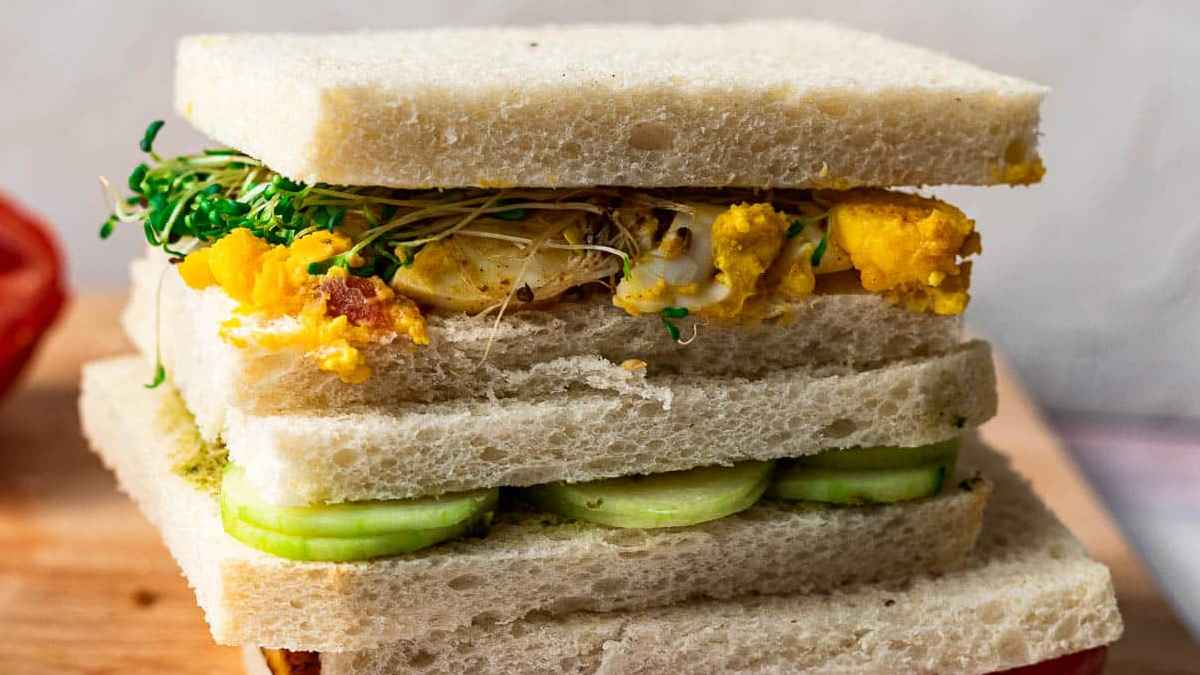 Indian-Inspired Assorted Tea Sandwiches.