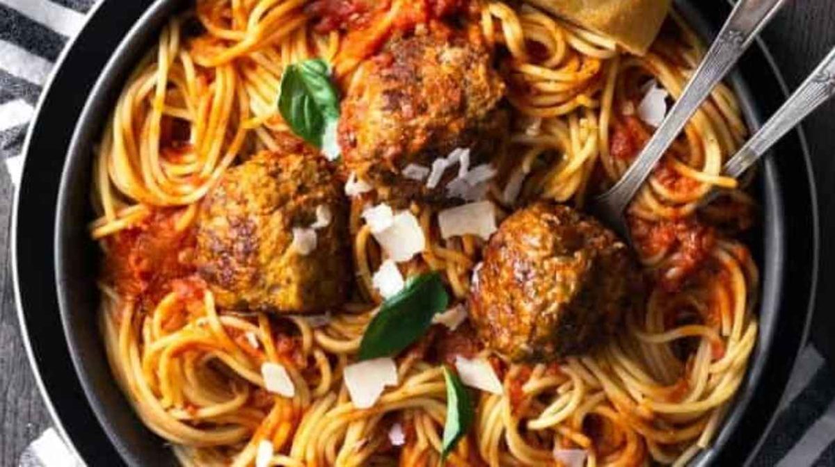Italian Meatballs With Beef, Pork, And Italian Sausage.
