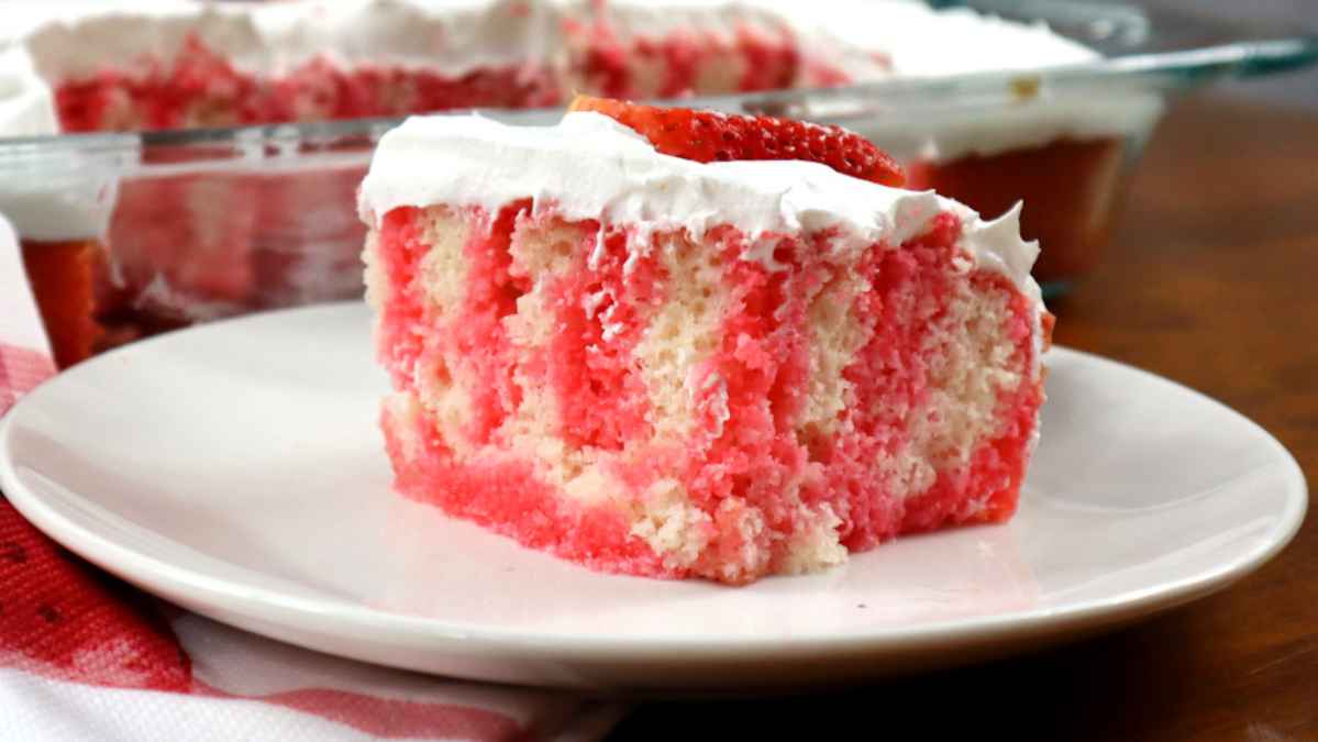 Jello Poke Cake Recipe.