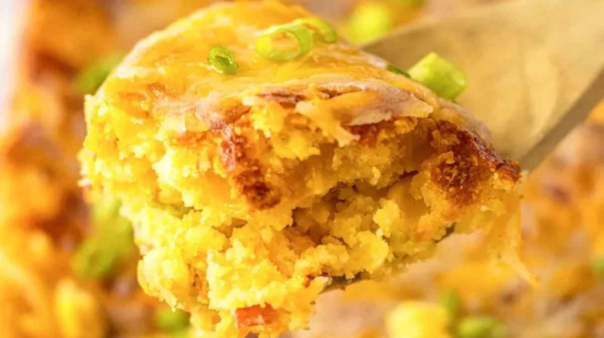 Jiffy Loaded Cornbread Casserole. 