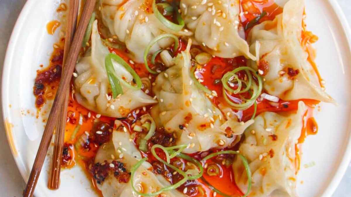 Juicy Pork Dumplings. 