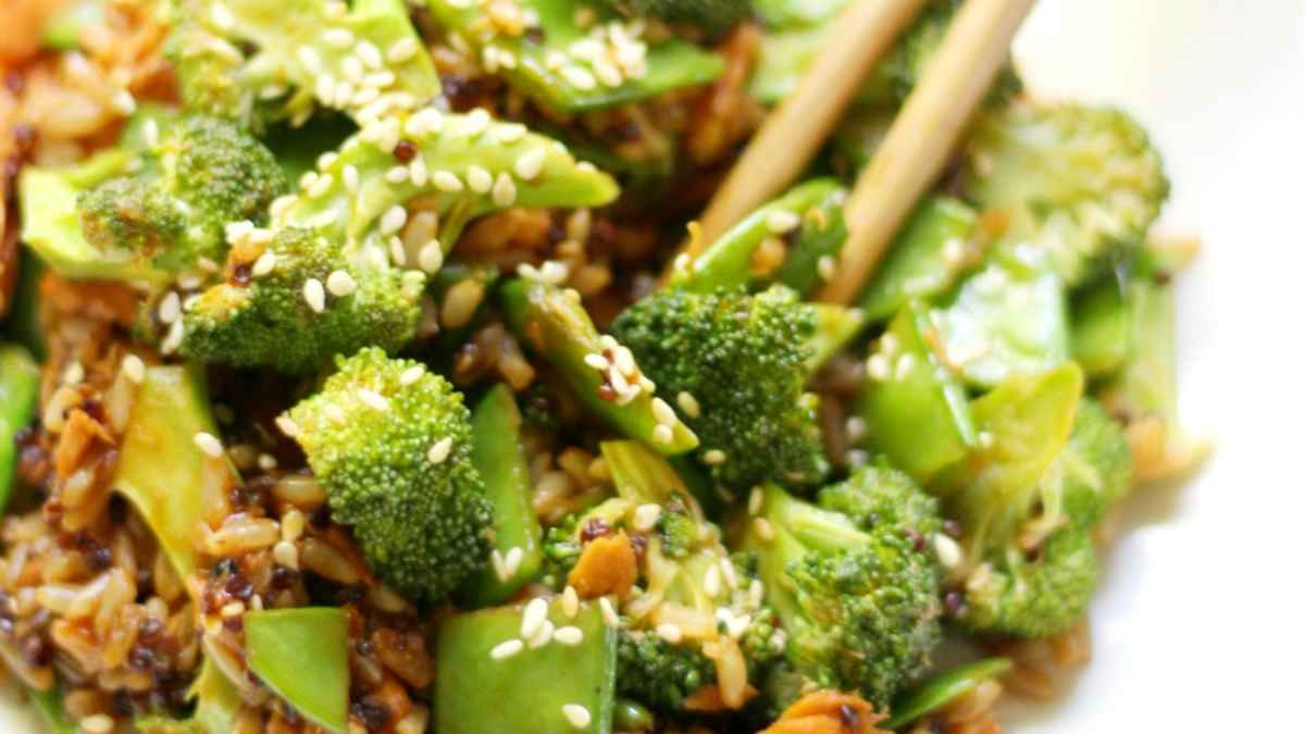 Korean BBQ Salmon Stir-Fry. 