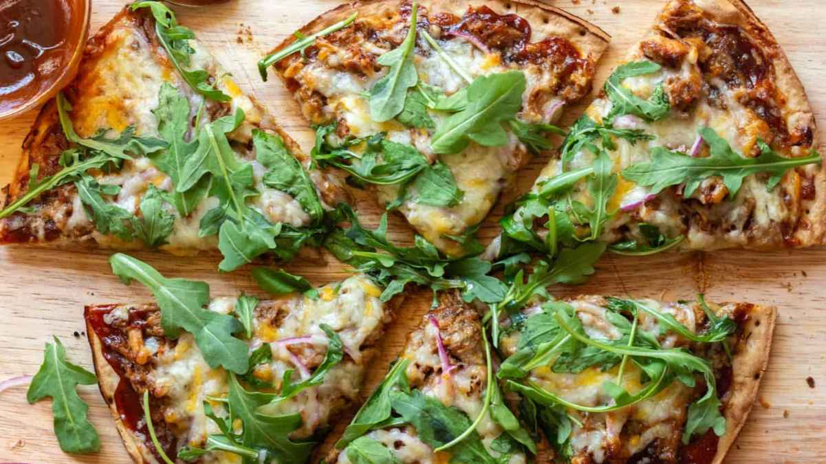 Leftover Bbq Pulled Pork Pizza. 