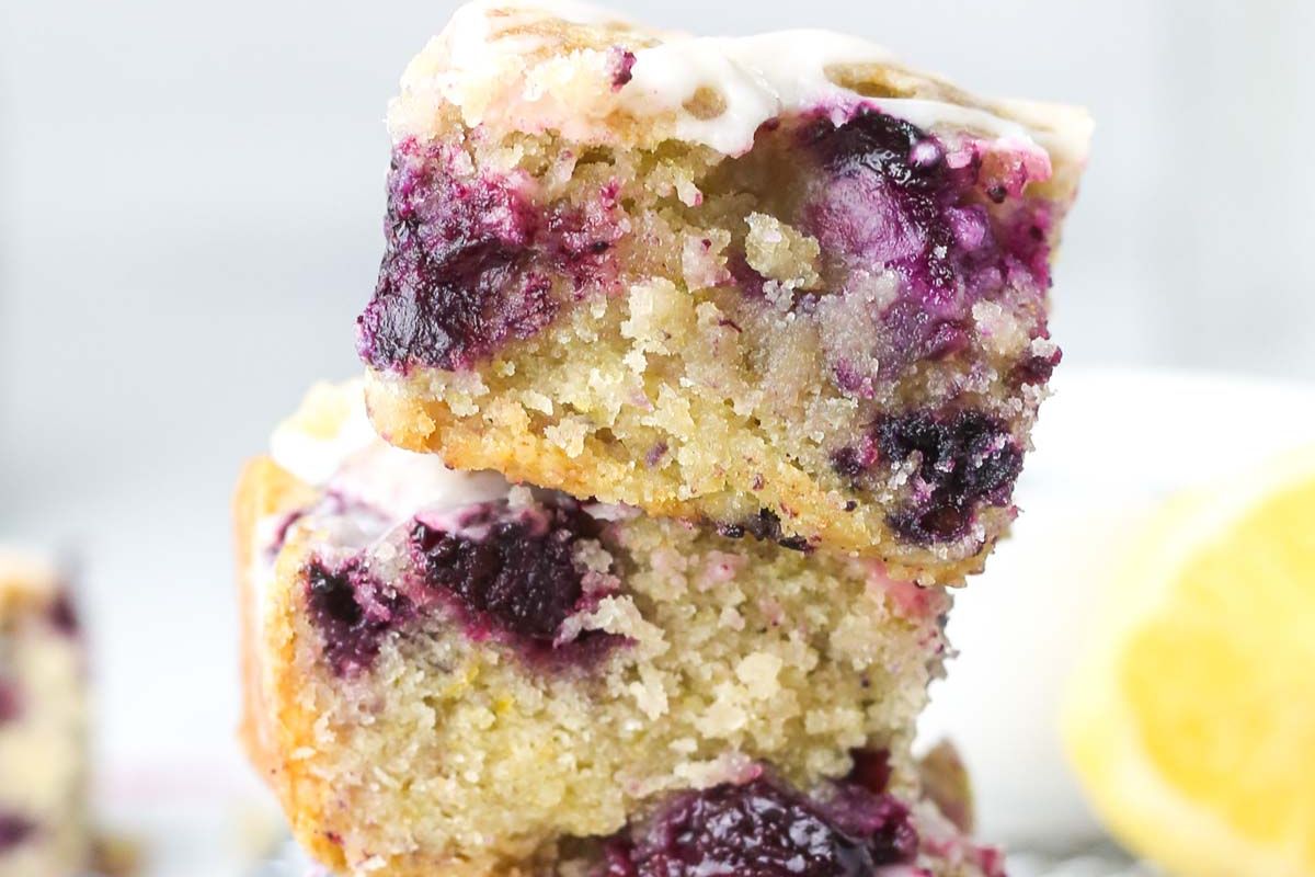Lemon Blueberry Blondies