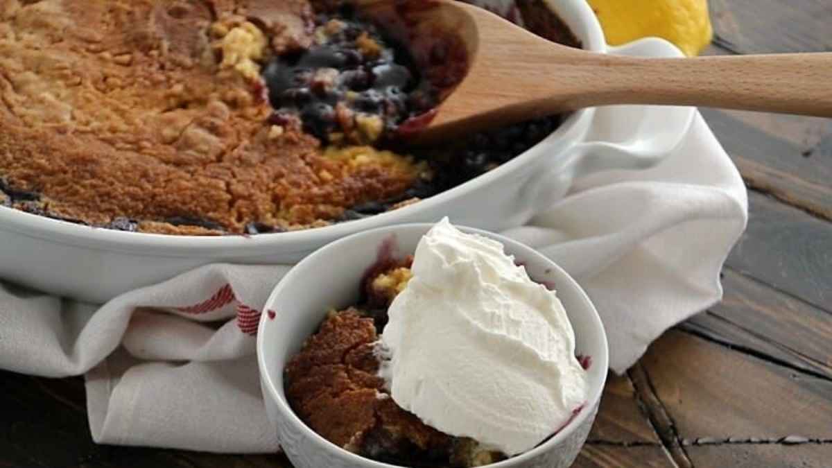 Lemon Blueberry Dump Cake.