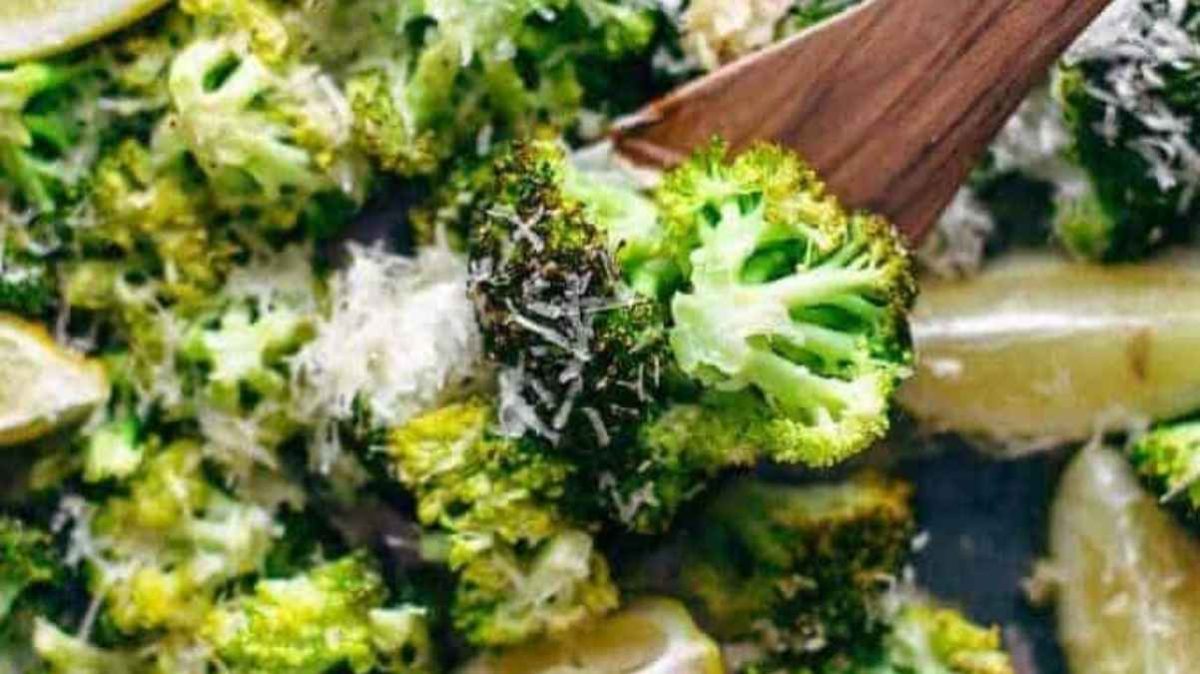 Lemon Parmesan Roasted Broccoli. 