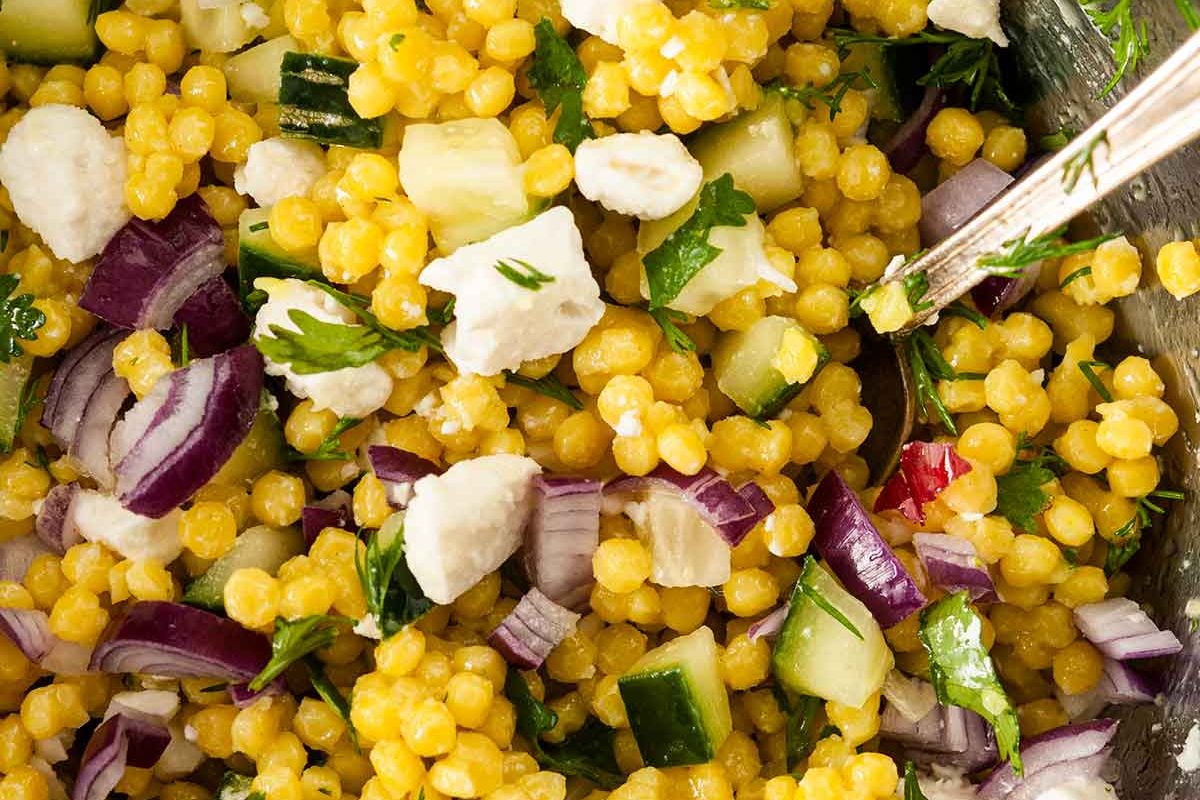Lemon Turmeric Pearl Couscous