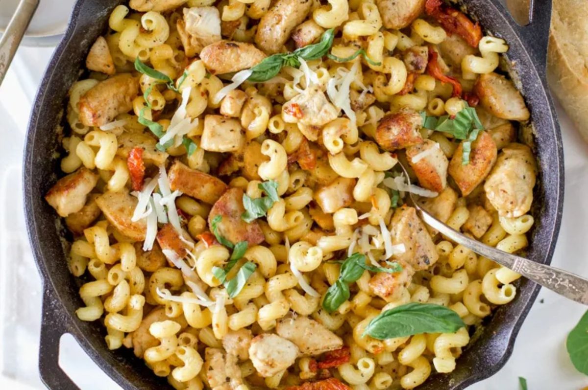 Loaded Marry Me Chicken Pasta.
