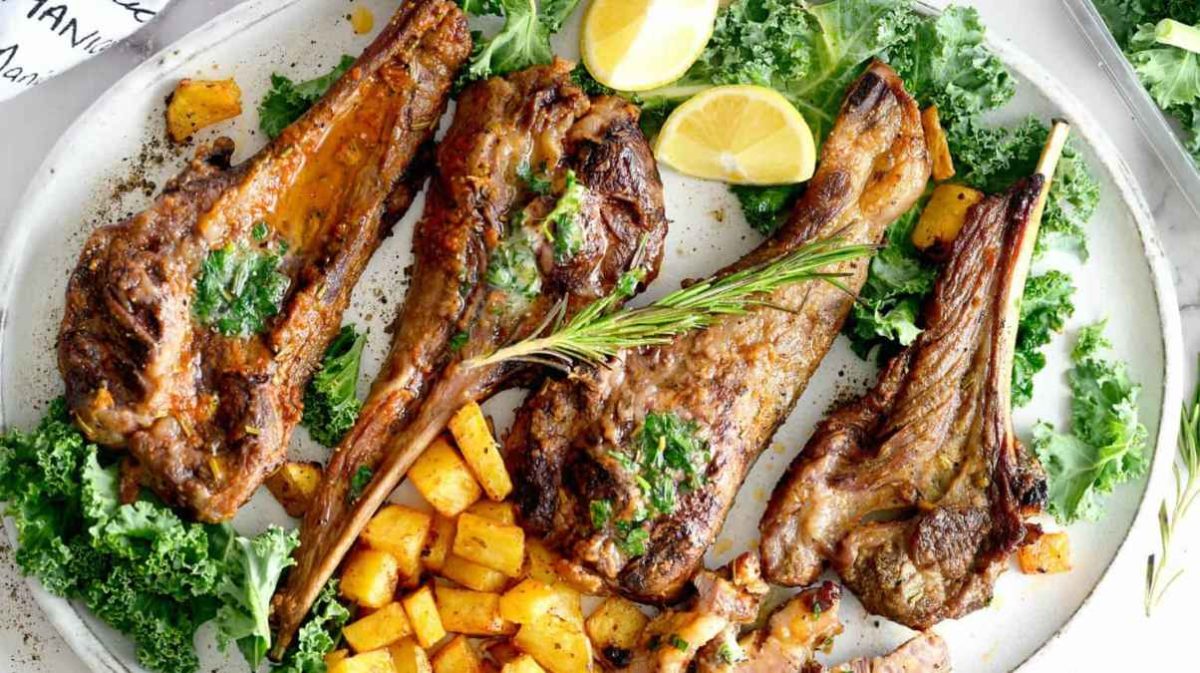 Marinated Lamb Chops. 
