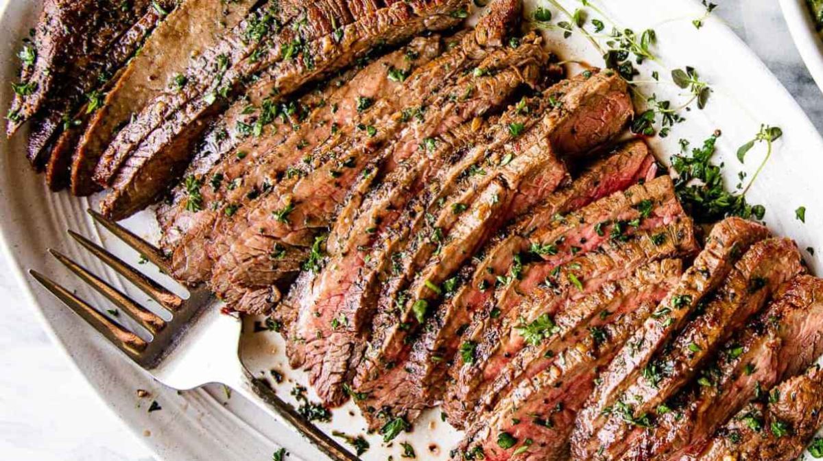 Marinated London Broil.