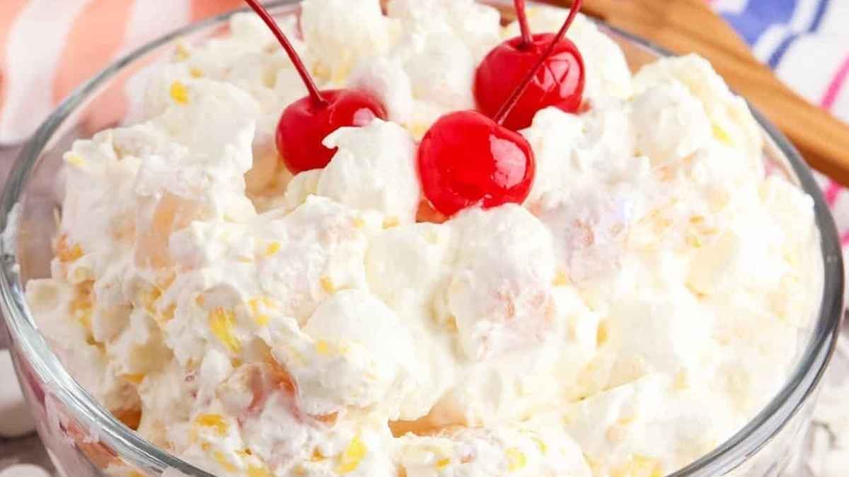 Marshmallow Fruit Salad. 