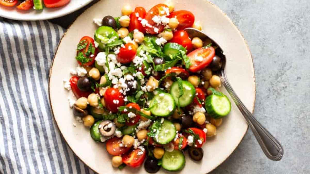 Mediterranean Chickpea Salad.