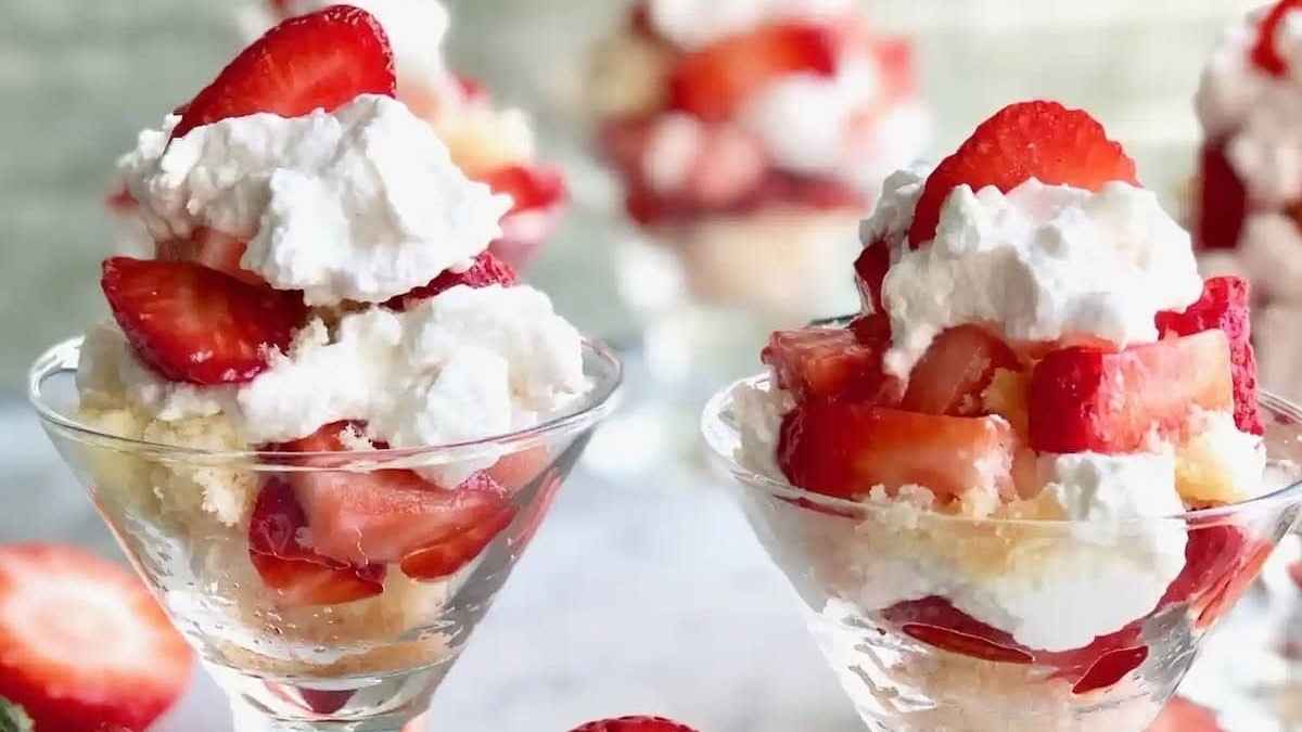 Mini Strawberry Shortcakes. 