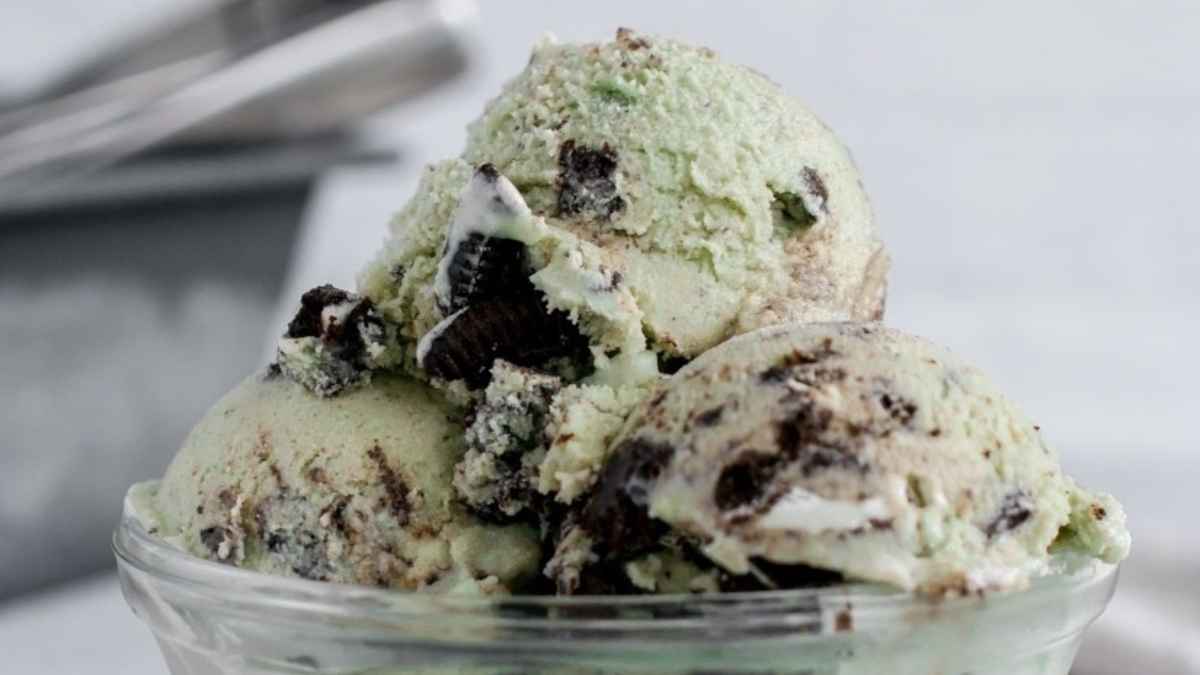 Mint Oreo Ice Cream. 