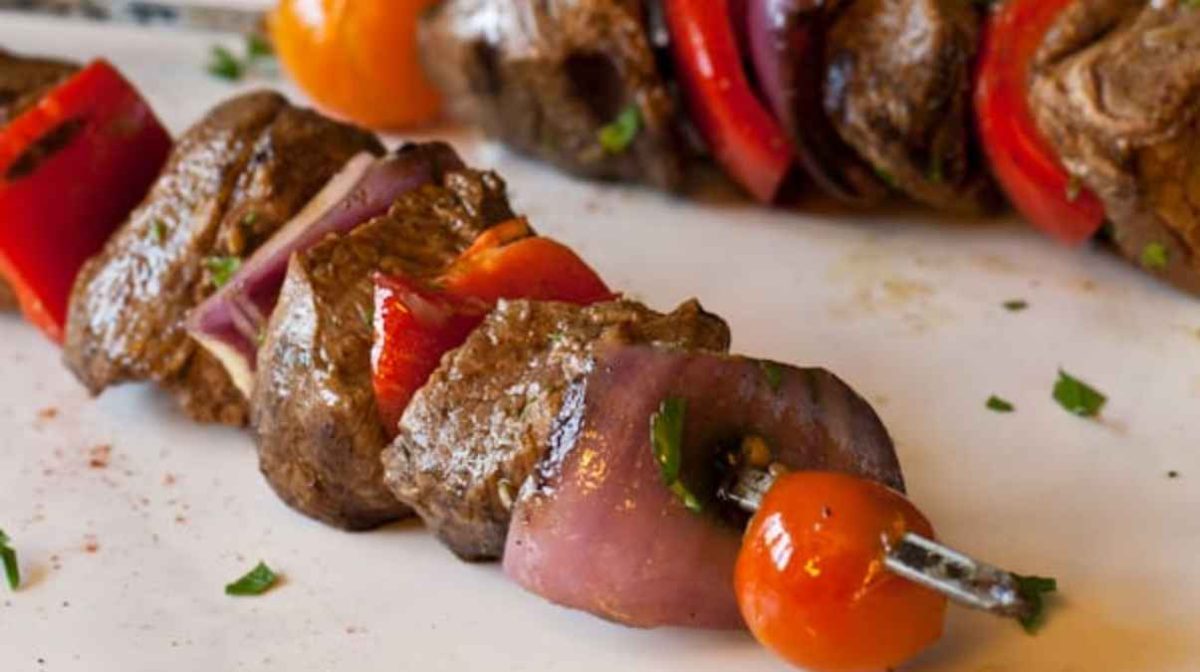 Moroccan Beef Kebabs.
