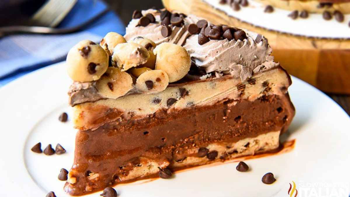 No-Bake Cookie Dough Ice Cream Cake.